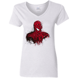 T-Shirts White / S Behind the Mask Women's V-Neck T-Shirt