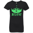 T-Shirts Black / YXS Believe Girls Premium T-Shirt