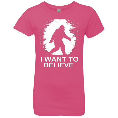T-Shirts Hot Pink / YXS Believe Girls Premium T-Shirt