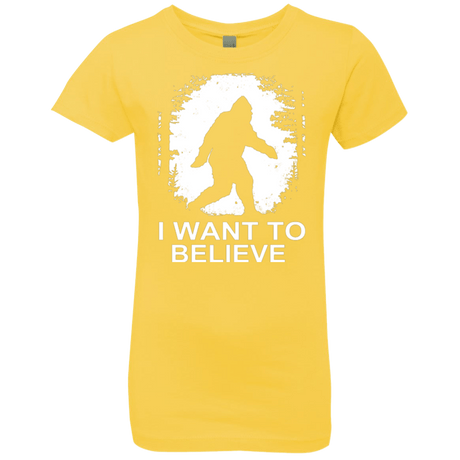 T-Shirts Vibrant Yellow / YXS Believe Girls Premium T-Shirt