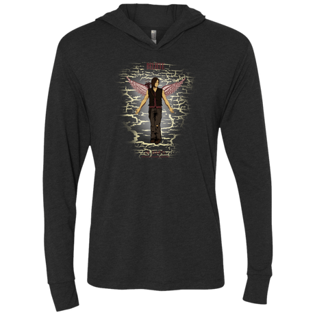 T-Shirts Vintage Black / X-Small Believe in Daryl Triblend Long Sleeve Hoodie Tee