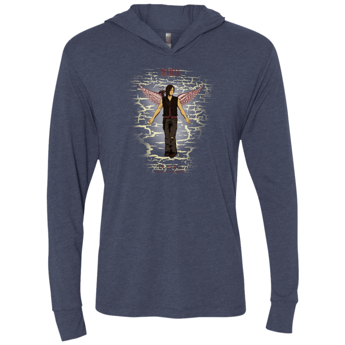 T-Shirts Vintage Navy / X-Small Believe in Daryl Triblend Long Sleeve Hoodie Tee