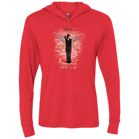 T-Shirts Vintage Red / X-Small Believe in Daryl Triblend Long Sleeve Hoodie Tee