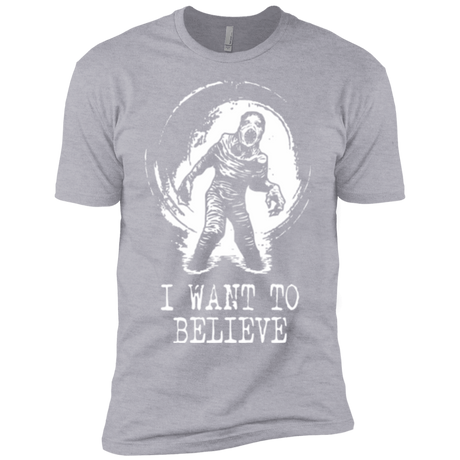 T-Shirts Heather Grey / YXS Believe in Flukeman Boys Premium T-Shirt