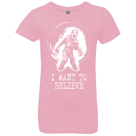 T-Shirts Light Pink / YXS Believe in Flukeman Girls Premium T-Shirt