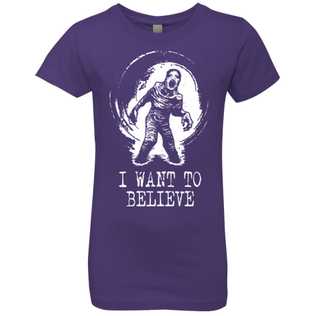T-Shirts Purple Rush / YXS Believe in Flukeman Girls Premium T-Shirt