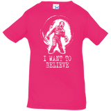 T-Shirts Hot Pink / 6 Months Believe in Flukeman Infant Premium T-Shirt