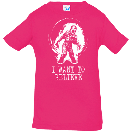 T-Shirts Hot Pink / 6 Months Believe in Flukeman Infant Premium T-Shirt