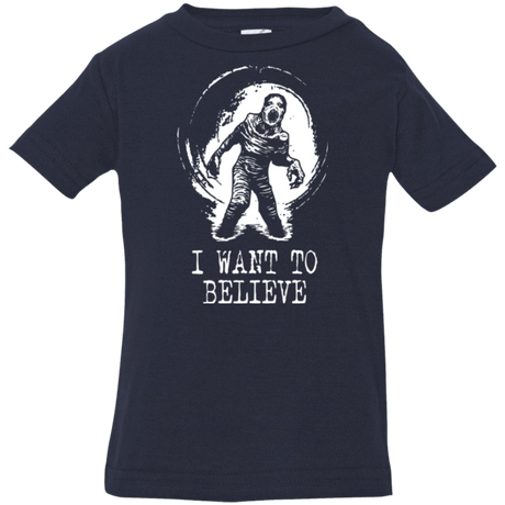 T-Shirts Navy / 6 Months Believe in Flukeman Infant Premium T-Shirt