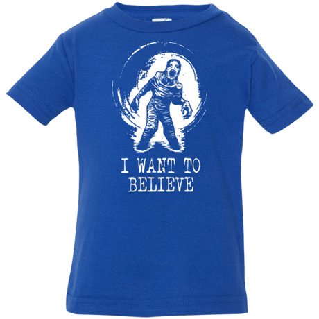 T-Shirts Royal / 6 Months Believe in Flukeman Infant Premium T-Shirt