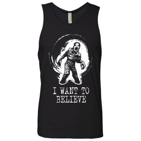 T-Shirts Black / Small Believe in Flukeman Men's Premium Tank Top