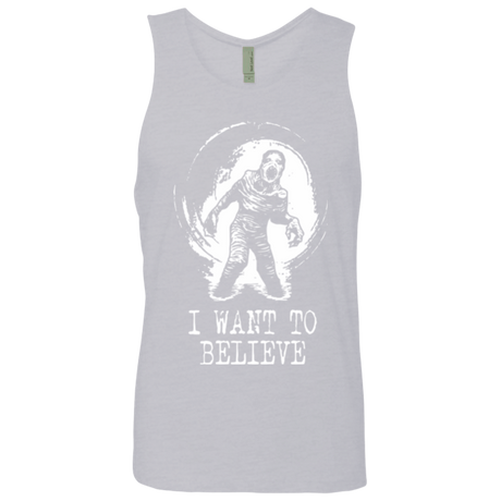 T-Shirts Heather Grey / Small Believe in Flukeman Men's Premium Tank Top