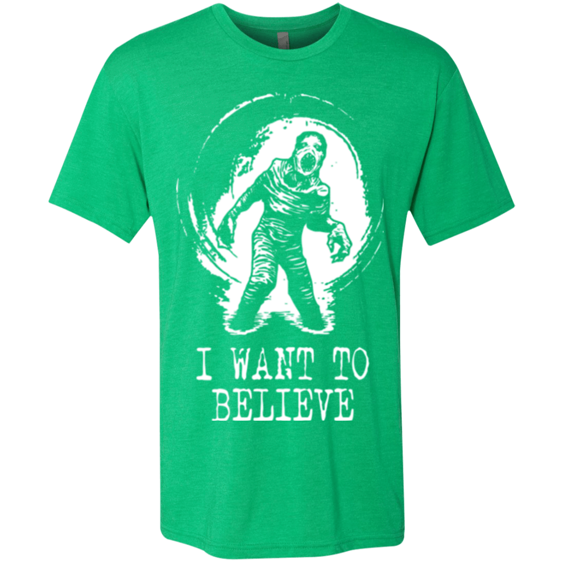 T-Shirts Envy / Small Believe in Flukeman Men's Triblend T-Shirt