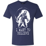T-Shirts Vintage Navy / Small Believe in Flukeman Men's Triblend T-Shirt