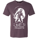 T-Shirts Vintage Purple / Small Believe in Flukeman Men's Triblend T-Shirt