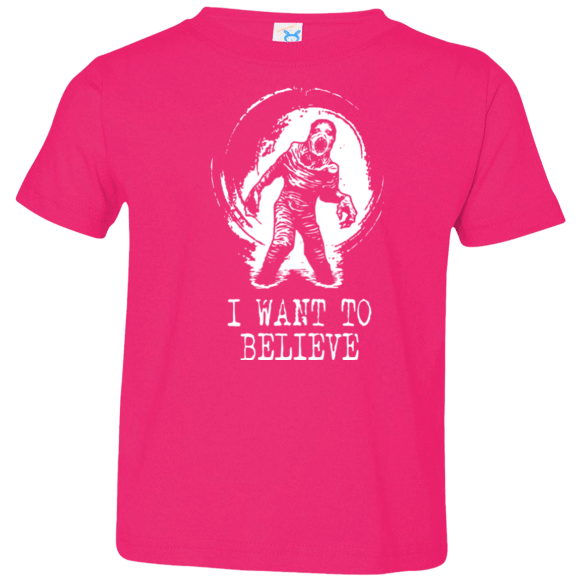 T-Shirts Hot Pink / 2T Believe in Flukeman Toddler Premium T-Shirt