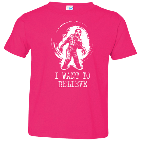 T-Shirts Hot Pink / 2T Believe in Flukeman Toddler Premium T-Shirt