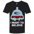 T-Shirts Black / X-Small Believe in toasters Men's Premium V-Neck