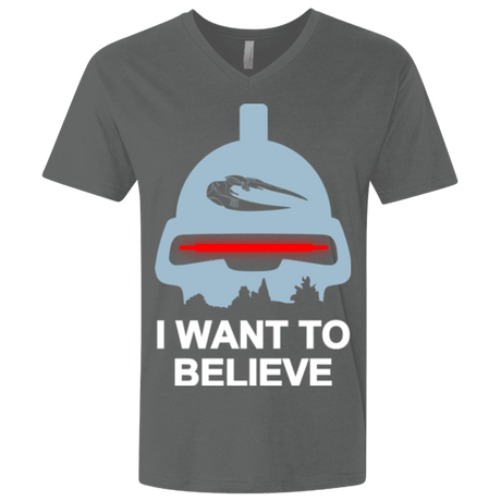 T-Shirts Heavy Metal / X-Small Believe in toasters Men's Premium V-Neck