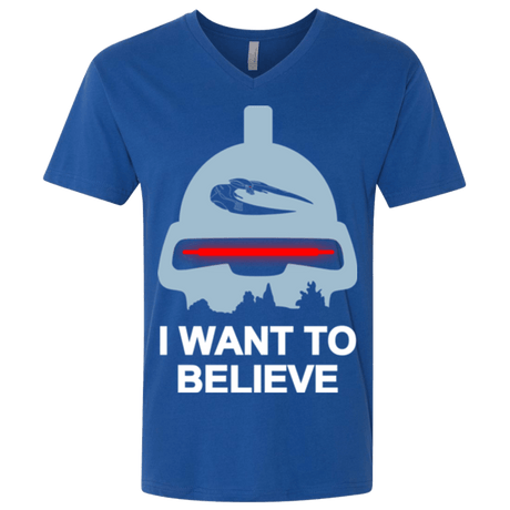 T-Shirts Royal / X-Small Believe in toasters Men's Premium V-Neck