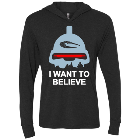 T-Shirts Vintage Black / X-Small Believe in toasters Triblend Long Sleeve Hoodie Tee