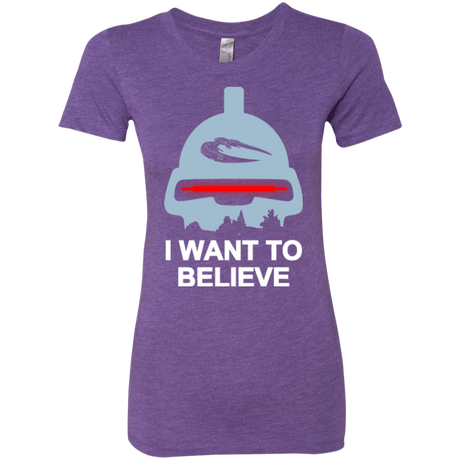 T-Shirts Purple Rush / Small Believe in toasters Women's Triblend T-Shirt
