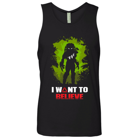 T-Shirts Black / Small Believe in Yautja Men's Premium Tank Top