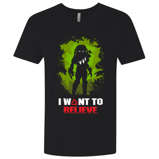 T-Shirts Black / X-Small Believe in Yautja Men's Premium V-Neck