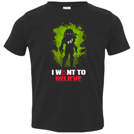 T-Shirts Black / 2T Believe in Yautja Toddler Premium T-Shirt