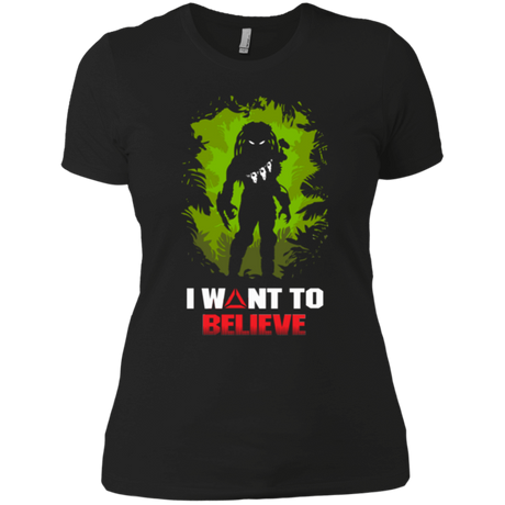 T-Shirts Black / X-Small Believe in Yautja Women's Premium T-Shirt