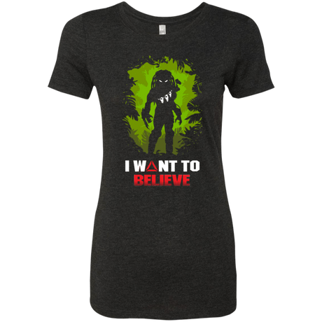 T-Shirts Vintage Black / Small Believe in Yautja Women's Triblend T-Shirt