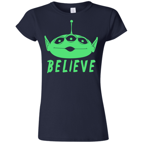 T-Shirts Navy / S Believe Junior Slimmer-Fit T-Shirt