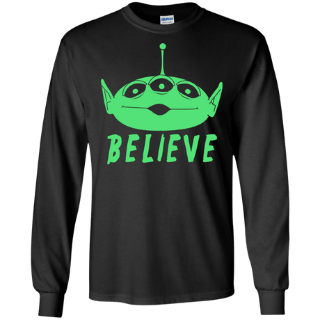 T-Shirts Black / S Believe Men's Long Sleeve T-Shirt