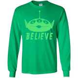 T-Shirts Irish Green / S Believe Men's Long Sleeve T-Shirt