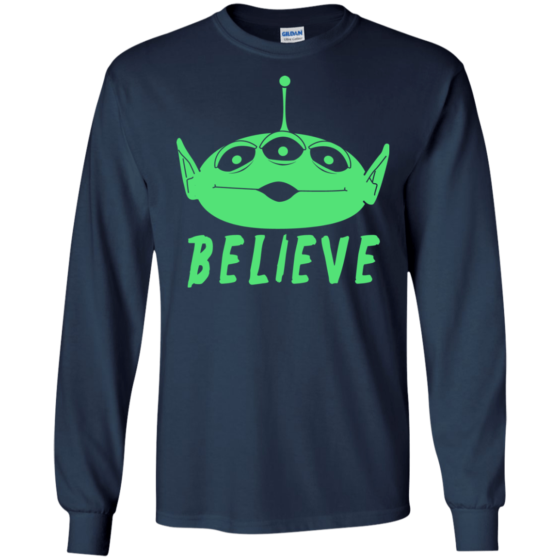 T-Shirts Navy / S Believe Men's Long Sleeve T-Shirt