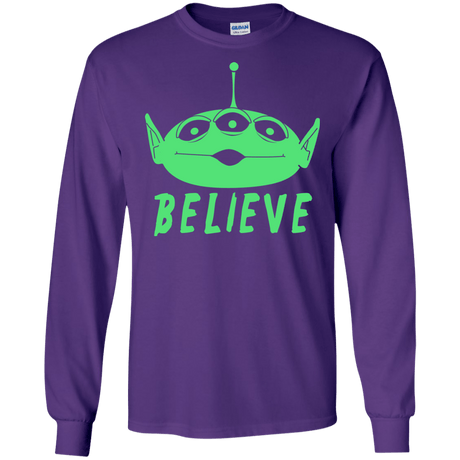 T-Shirts Purple / S Believe Men's Long Sleeve T-Shirt