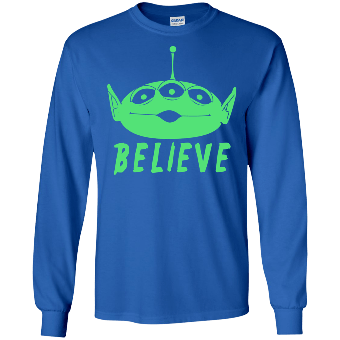 T-Shirts Royal / S Believe Men's Long Sleeve T-Shirt