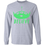 T-Shirts Sport Grey / S Believe Men's Long Sleeve T-Shirt