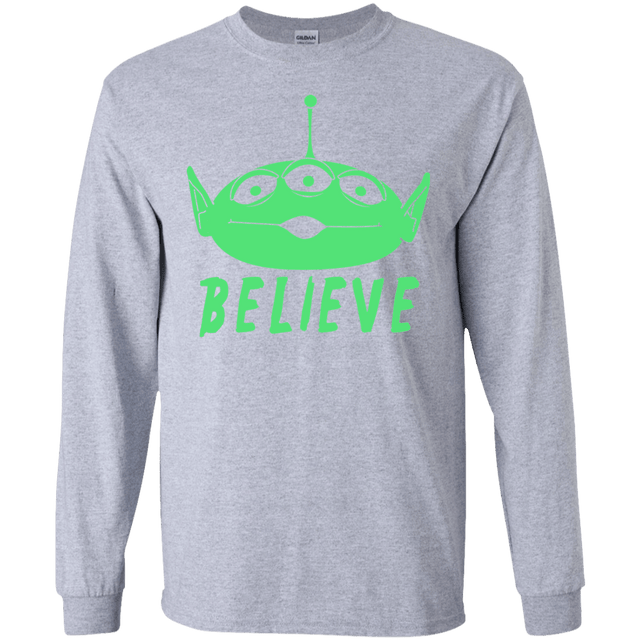 T-Shirts Sport Grey / S Believe Men's Long Sleeve T-Shirt