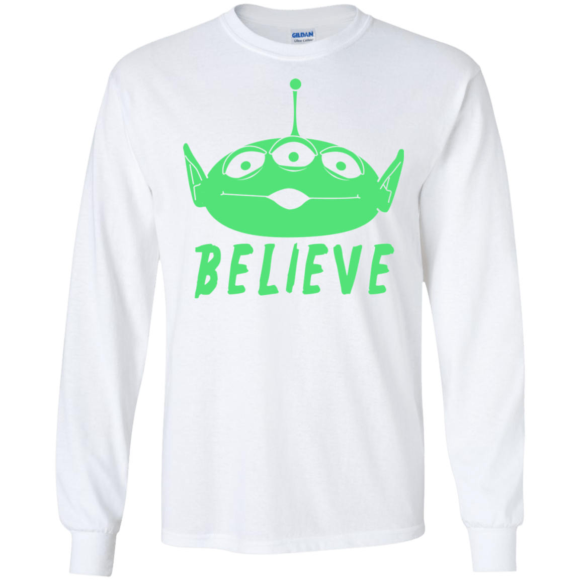 T-Shirts White / S Believe Men's Long Sleeve T-Shirt