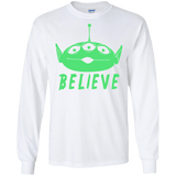 T-Shirts White / S Believe Men's Long Sleeve T-Shirt