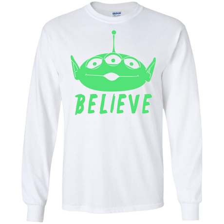 T-Shirts White / S Believe Men's Long Sleeve T-Shirt