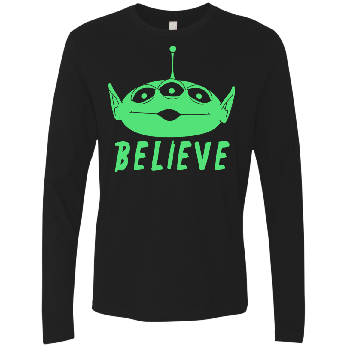 T-Shirts Black / S Believe Men's Premium Long Sleeve