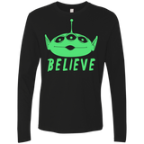 T-Shirts Black / S Believe Men's Premium Long Sleeve
