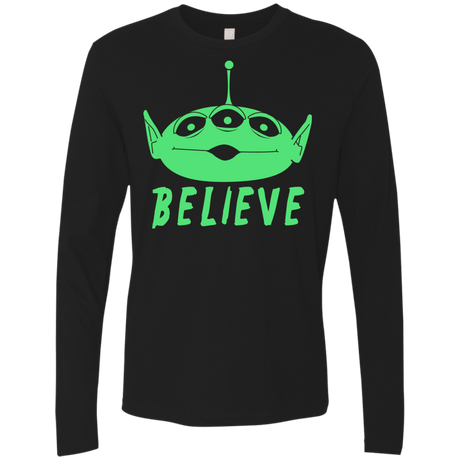 T-Shirts Black / S Believe Men's Premium Long Sleeve