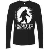 T-Shirts Black / Small Believe Men's Premium Long Sleeve
