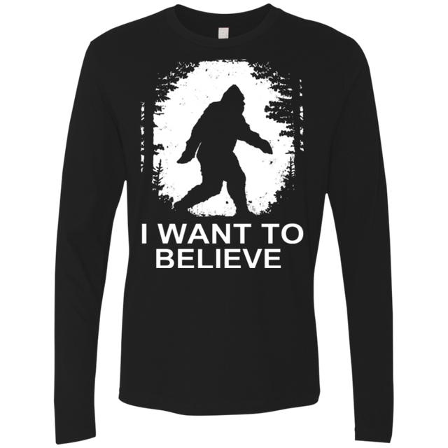 T-Shirts Black / Small Believe Men's Premium Long Sleeve