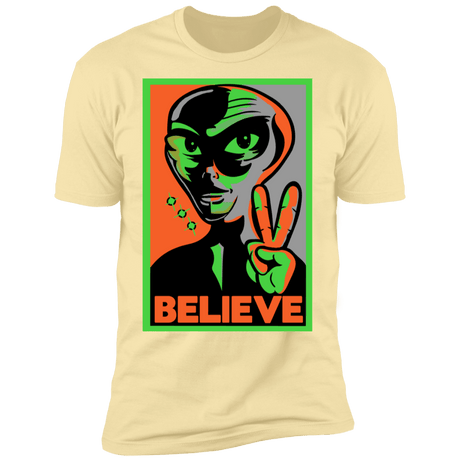 T-Shirts Banana Cream / S Believe Men's Premium T-Shirt