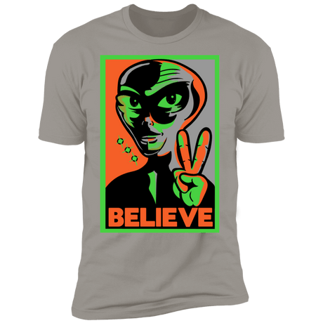 T-Shirts Light Grey / S Believe Men's Premium T-Shirt