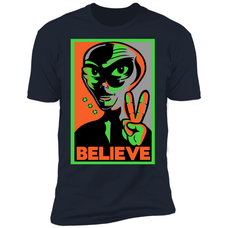T-Shirts Midnight Navy / S Believe Men's Premium T-Shirt